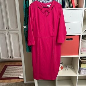 London Times pink dress